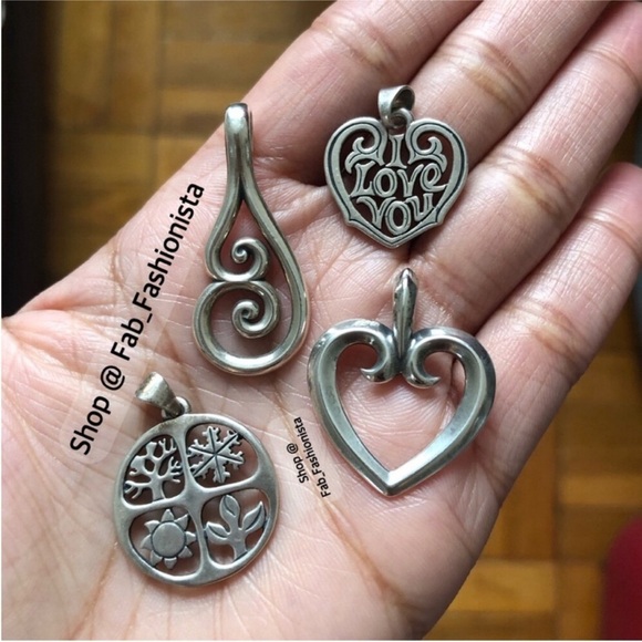 James Avery sterling silver pendants retired